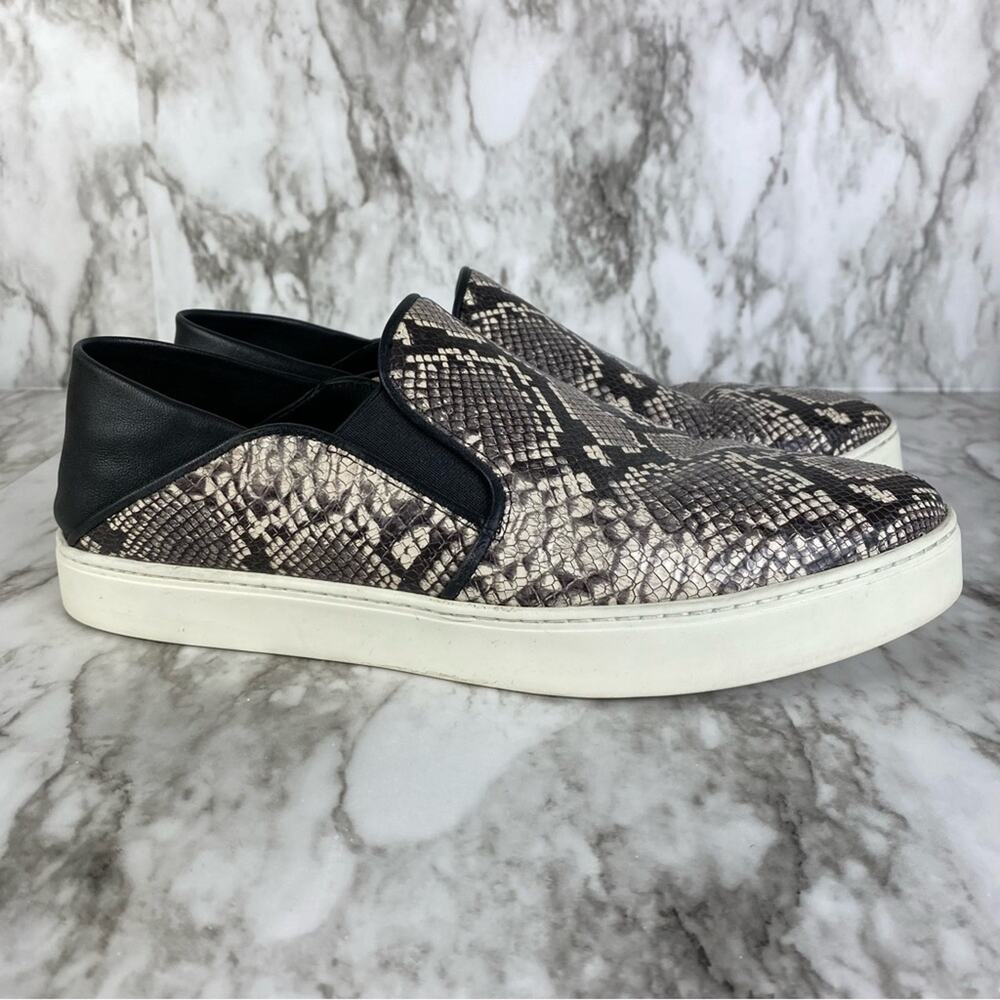 Vince Garvey Embossed Python Snake Print Almond-T… - image 6